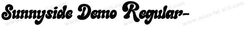 Sunnyside Demo Regular字体转换